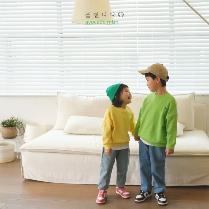 Paul & Nina - Korean Children Fashion - #minifashionista - Avocado Sweatshirt - 4