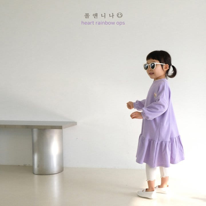 Paul & Nina - Korean Children Fashion - #stylishchildhood - Heart Rainbow One-pice - 10