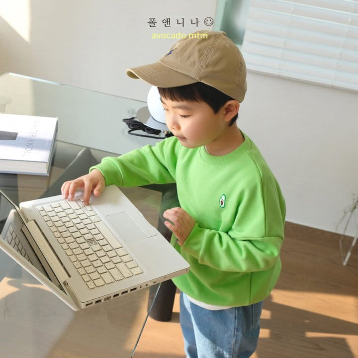Paul & Nina - Korean Children Fashion - #stylishchildhood - Avocado Sweatshirt - 7