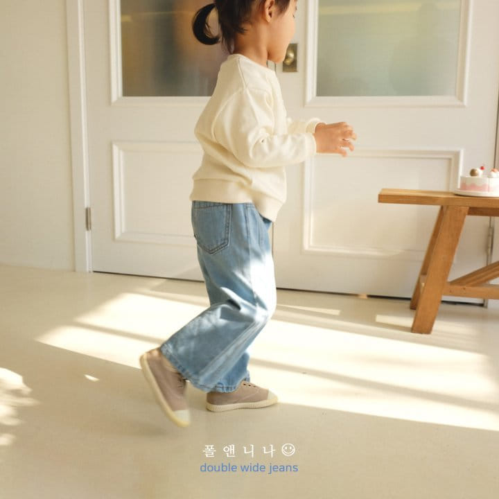Paul & Nina - Korean Children Fashion - #todddlerfashion - Double Wide Jeans - 10