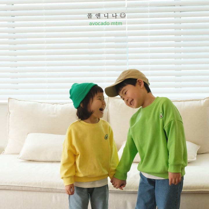 Paul & Nina - Korean Children Fashion - #todddlerfashion - Avocado Sweatshirt - 5