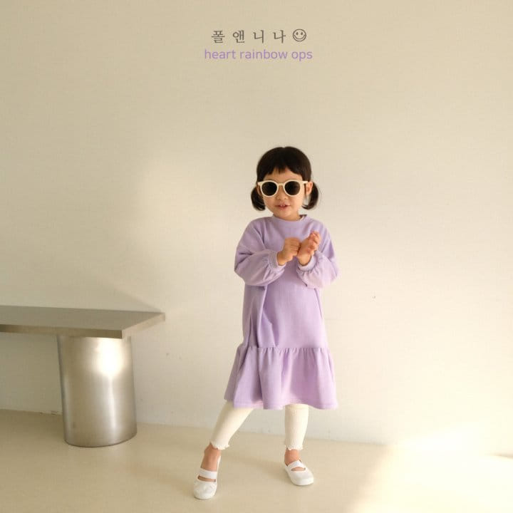 Paul & Nina - Korean Children Fashion - #toddlerclothing - Heart Rainbow One-pice - 9