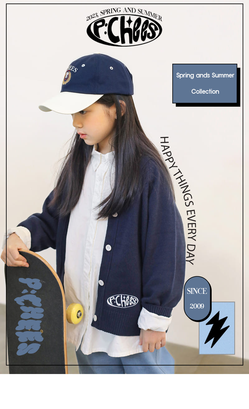 Peach-Cream - Korean Junior Fashion - #childofig - Broad Knit Cardigan