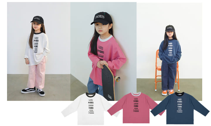 Peach-Cream - Korean Junior Fashion - #childofig - Laben Tee - 2