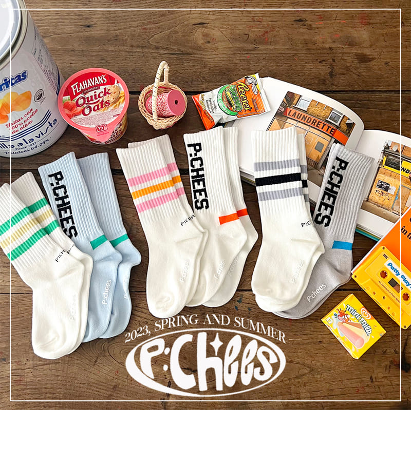 Peach-Cream - Korean Junior Fashion - #designkidswear - Noid Socks Set