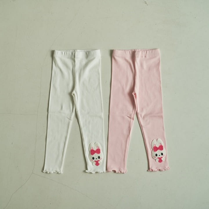 Pepper Mint - Korean Children Fashion - #prettylittlegirls - Heart Rabbit Pants