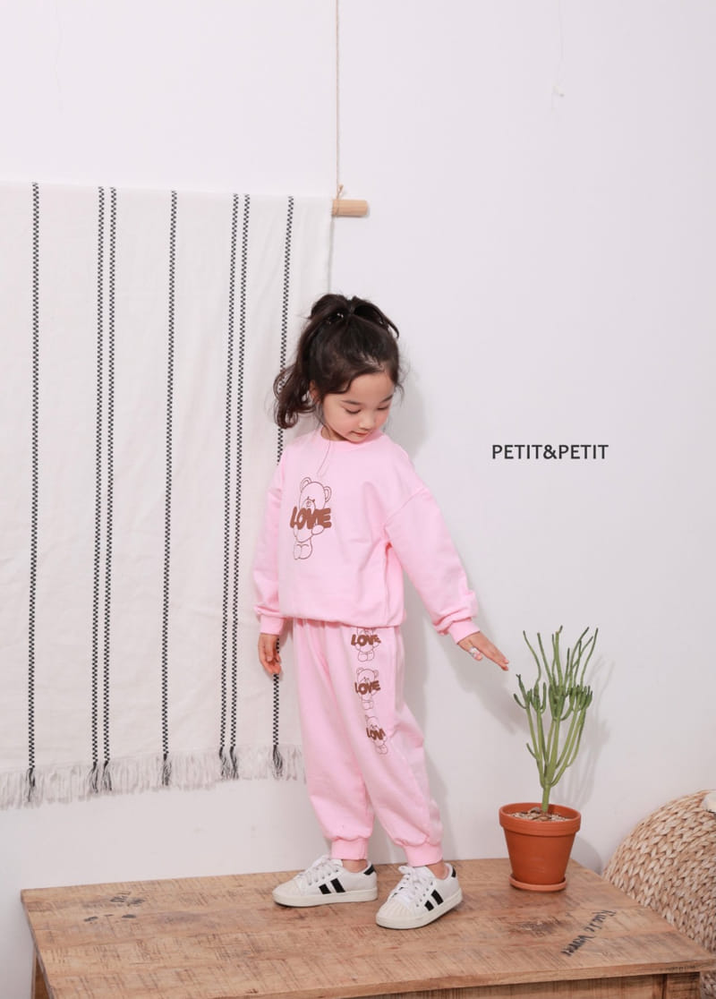 Petit & Petit - Korean Children Fashion - #Kfashion4kids - Love Bear Top Bottom Set - 9