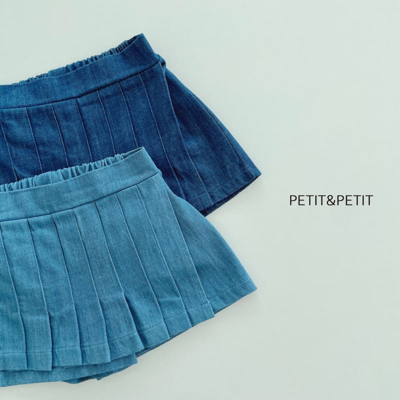 Petit & Petit - Korean Children Fashion - #Kfashion4kids - Dneim Skirt Pants - 3