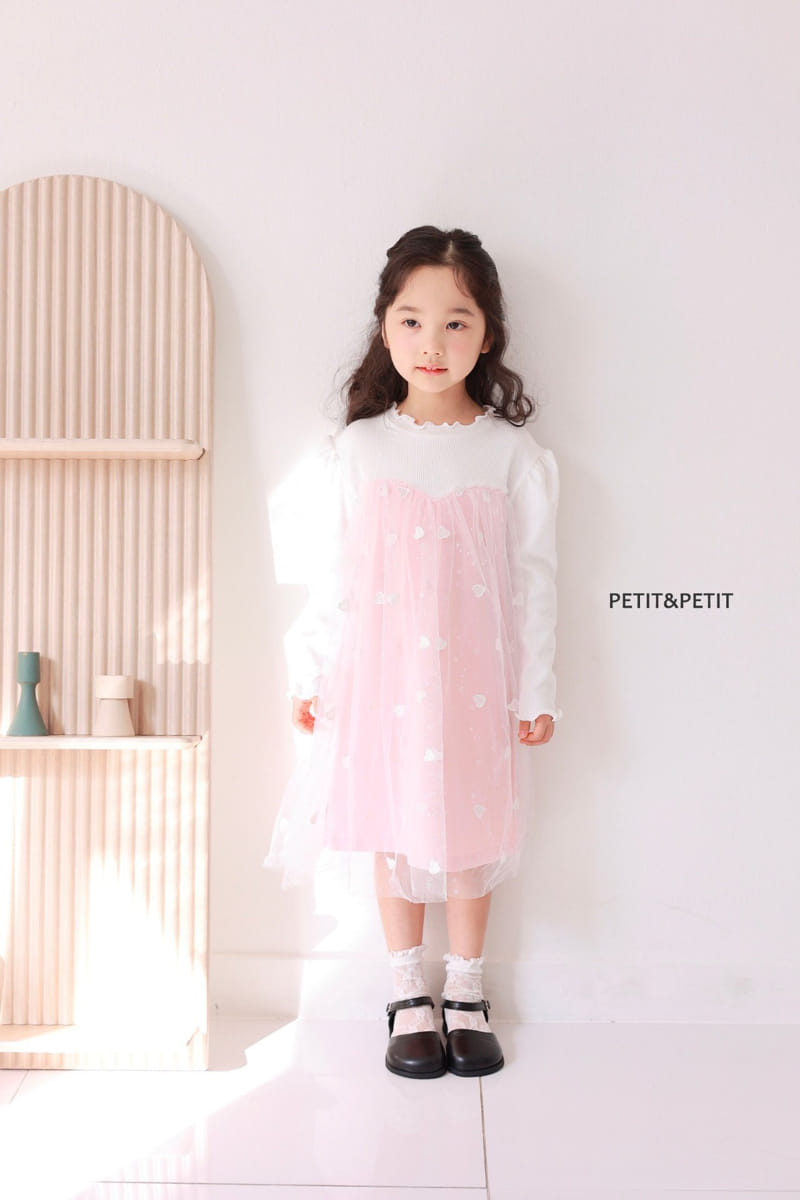 Petit & Petit - Korean Children Fashion - #Kfashion4kids - Heart Lace One-piece - 2