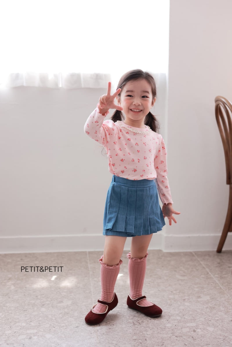Petit & Petit - Korean Children Fashion - #childrensboutique - Dneim Skirt Pants - 10