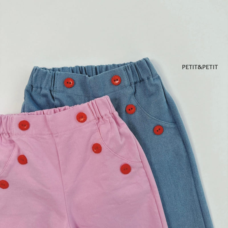 Petit & Petit - Korean Children Fashion - #childrensboutique - Button Pants