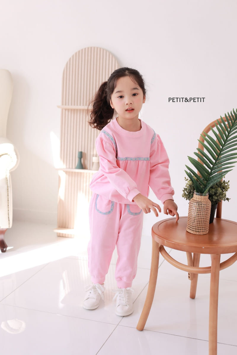 Petit & Petit - Korean Children Fashion - #designkidswear - Spring Top Bottom Set - 2