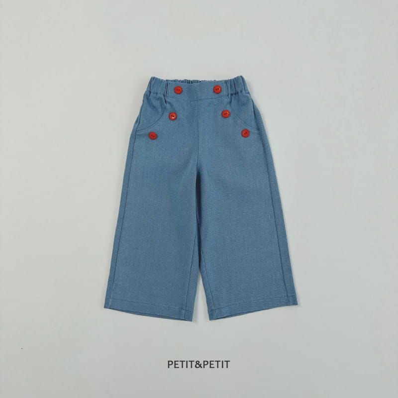 Petit & Petit - Korean Children Fashion - #designkidswear - Button Pants - 2