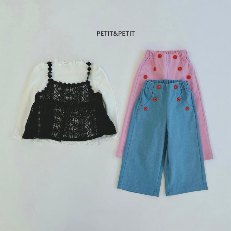 Petit & Petit - Korean Children Fashion - #kidsshorts - Lace Bustier - 7