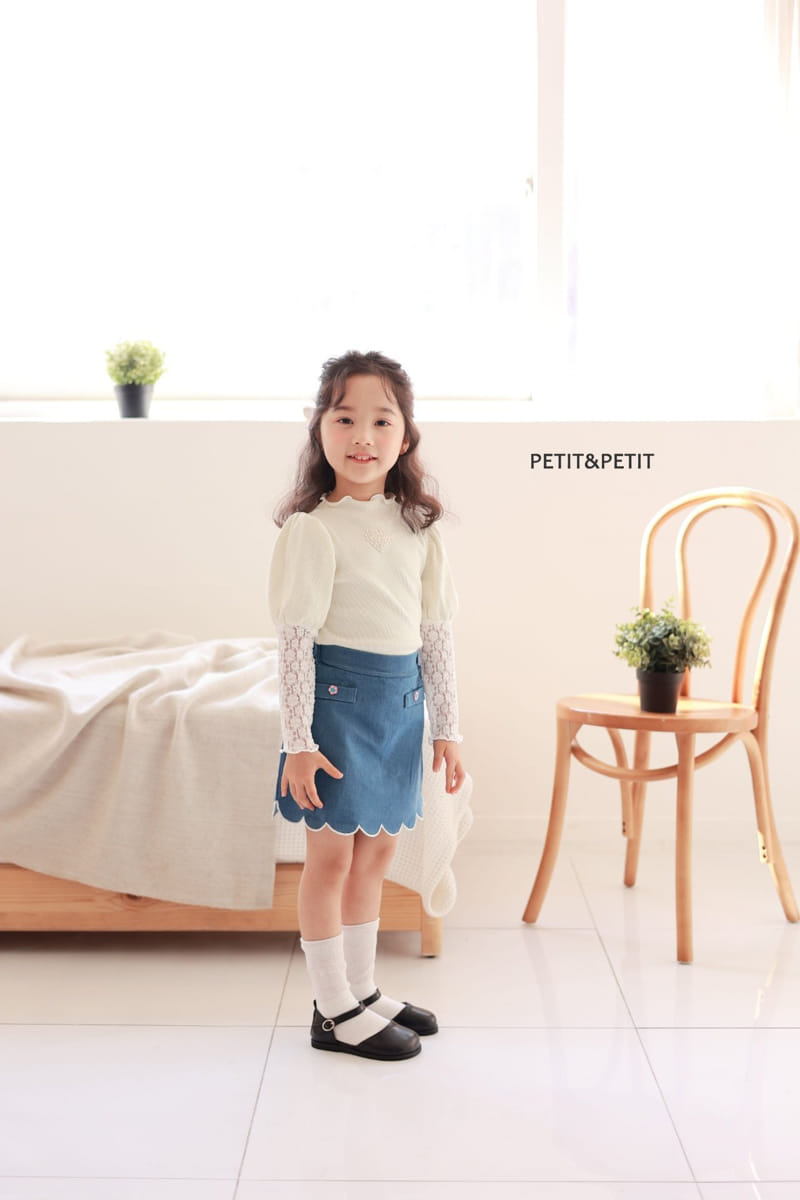 Petit & Petit - Korean Children Fashion - #kidsshorts - Motive Lace Tee - 6