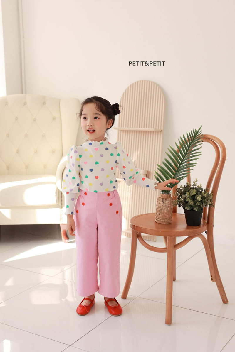 Petit & Petit - Korean Children Fashion - #kidsstore - Cuty Heart Tee - 6