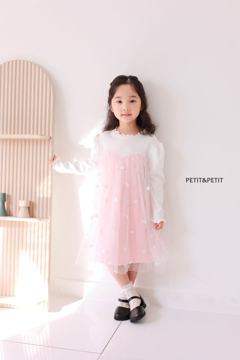 Petit & Petit - Korean Children Fashion - #kidzfashiontrend - Heart Lace One-piece