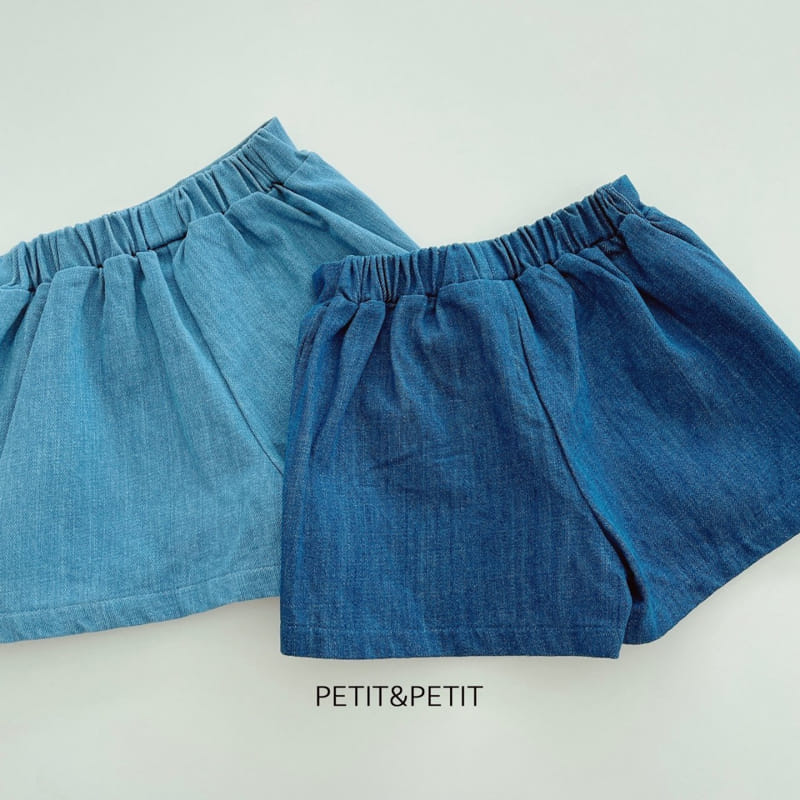 Petit & Petit - Korean Children Fashion - #Kfashion4kids - Dneim Skirt Pants - 4