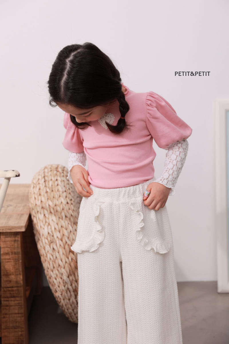 Petit & Petit - Korean Children Fashion - #littlefashionista - Pocket Frill Pants - 8