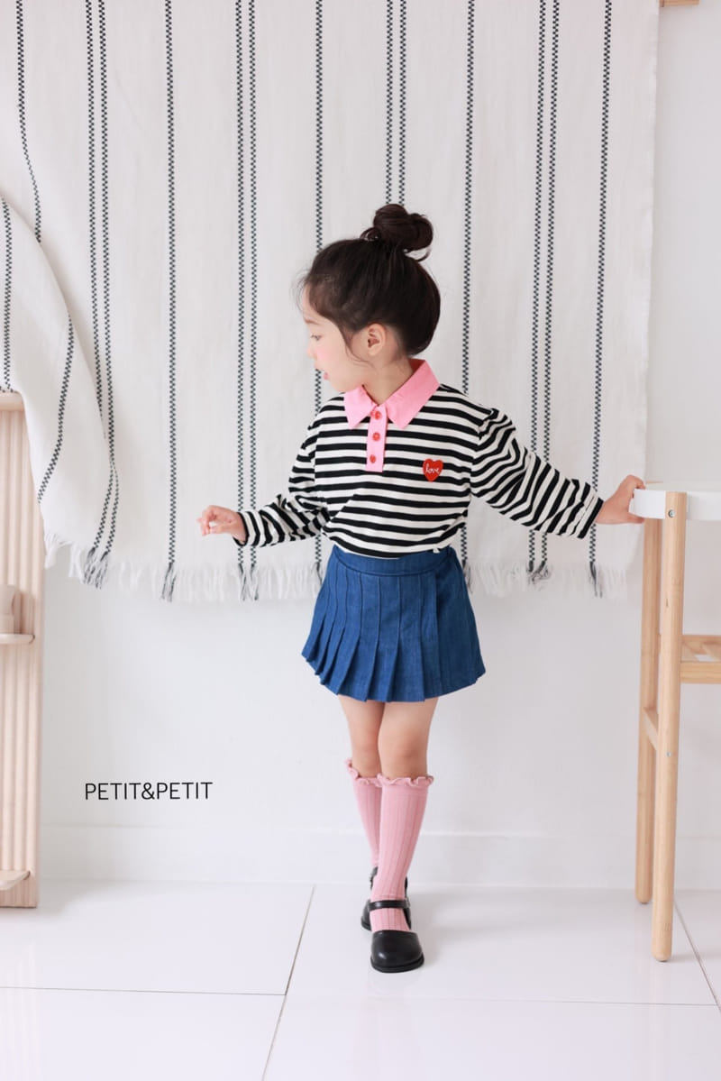 Petit & Petit - Korean Children Fashion - #minifashionista - Dneim Skirt Pants - 6