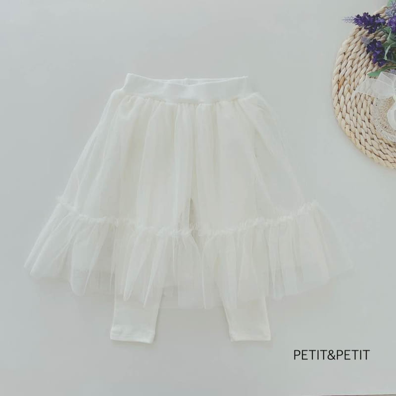 Petit & Petit - Korean Children Fashion - #minifashionista - Sha Skirt Leggings - 2