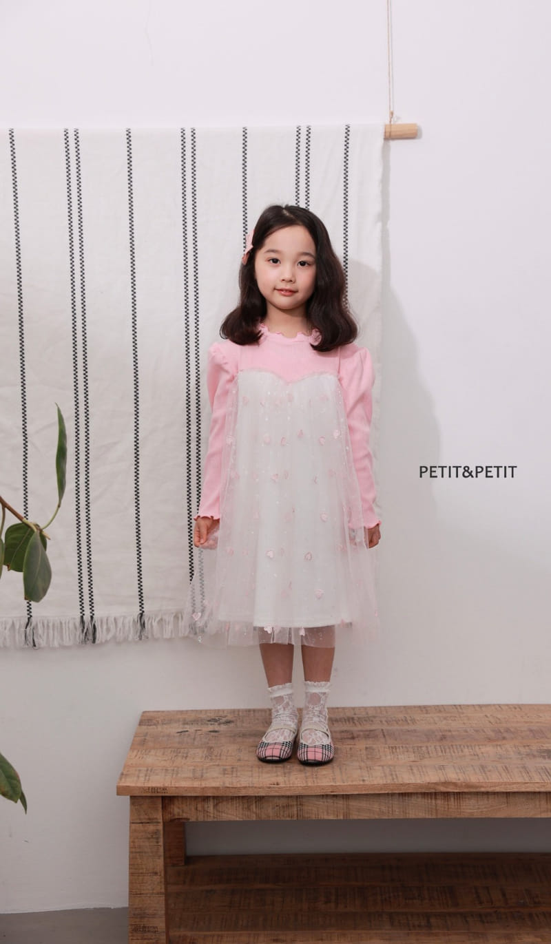 Petit & Petit - Korean Children Fashion - #minifashionista - Heart Lace One-piece - 5