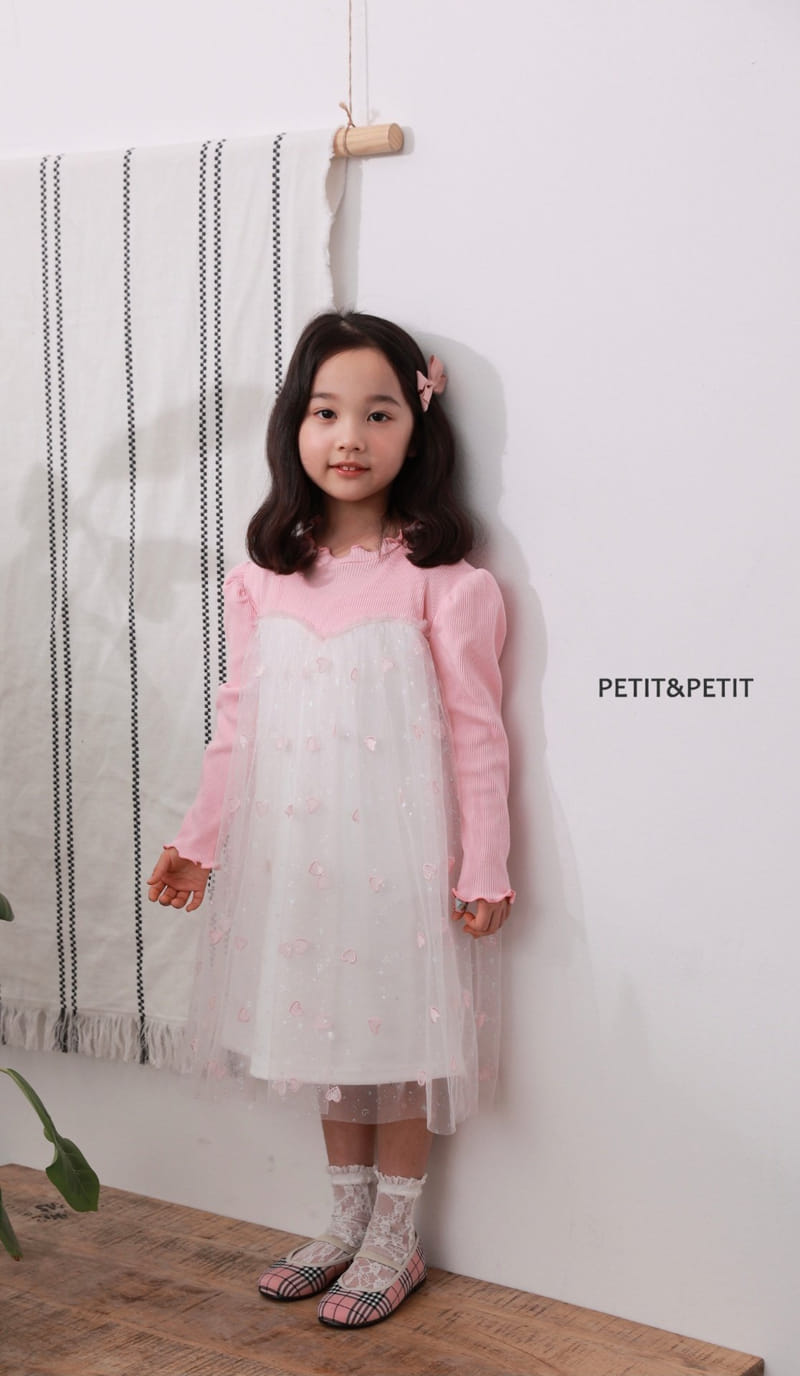 Petit & Petit - Korean Children Fashion - #prettylittlegirls - Heart Lace One-piece - 6