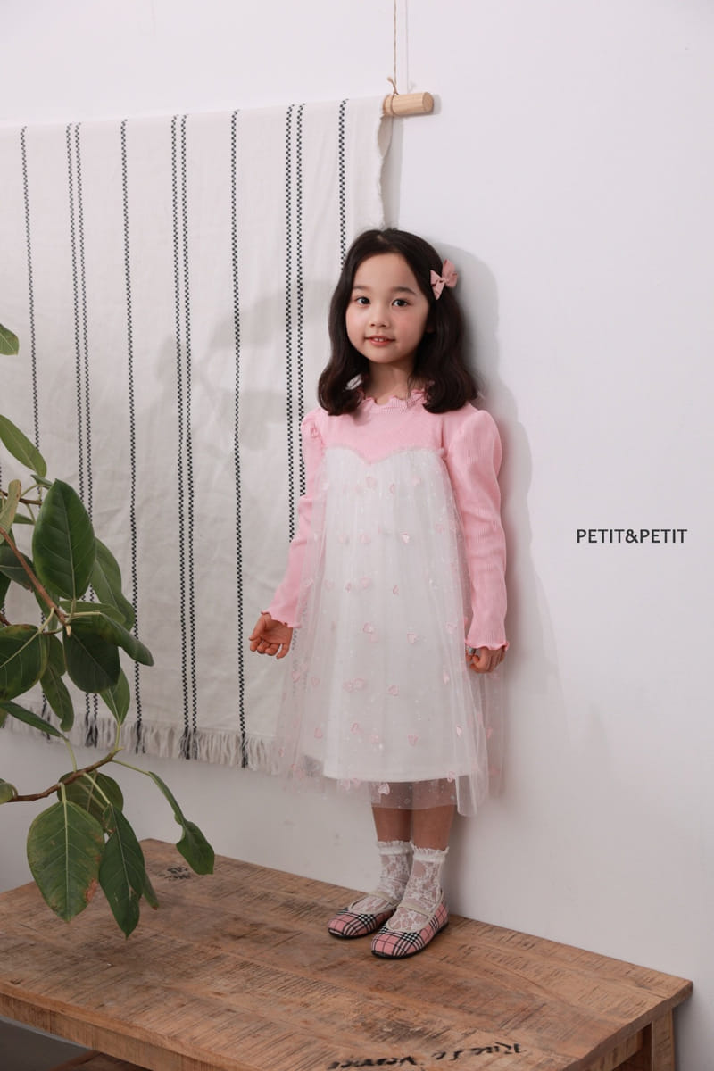 Petit & Petit - Korean Children Fashion - #toddlerclothing - Heart Lace One-piece - 8