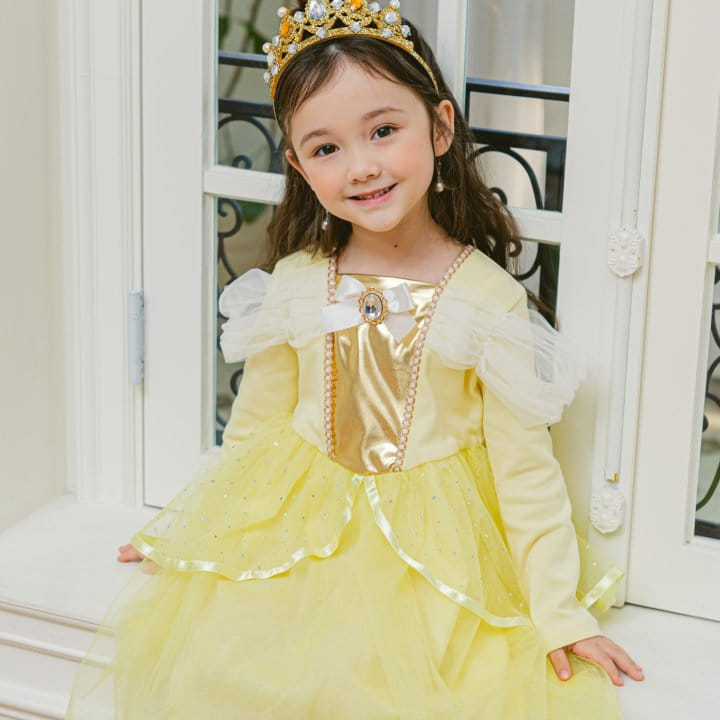 Pink Berry - Korean Children Fashion - #designkidswear - Bell One-piece Yellow