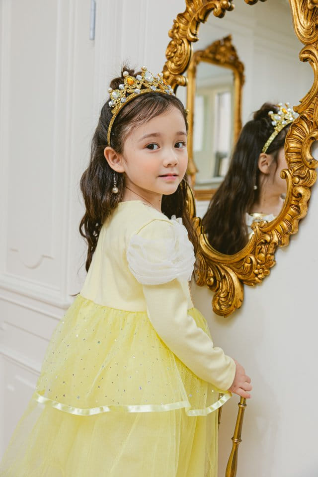 Pink Berry - Korean Children Fashion - #fashionkids - Bell One-piece Yellow - 3