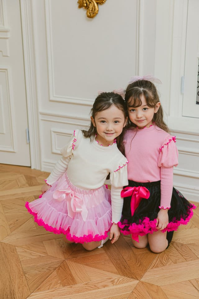 Pink Berry - Korean Children Fashion - #littlefashionista - Point Rib Tee