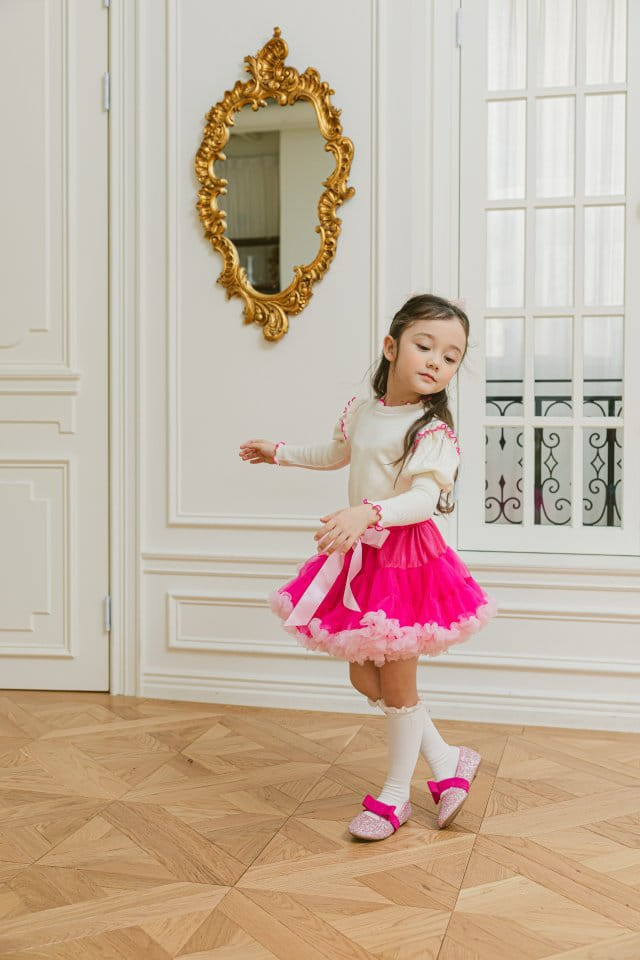 Pink Berry - Korean Children Fashion - #minifashionista - Point Rib Tee - 4