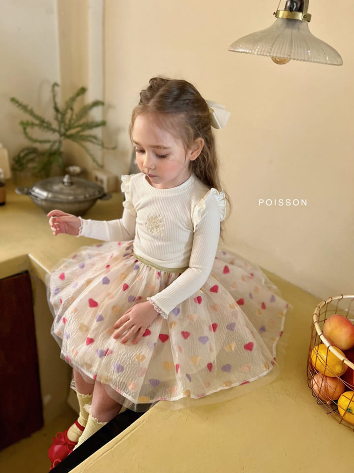 Poisson - Korean Children Fashion - #kidzfashiontrend - Heart Tutu Skirt - 4