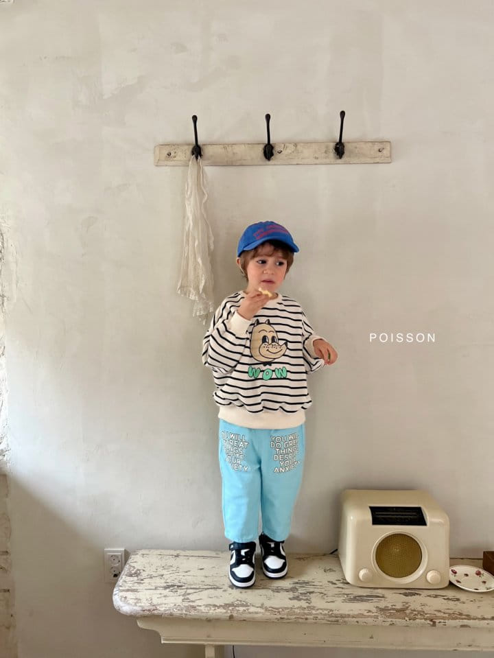 Poisson - Korean Children Fashion - #prettylittlegirls - Wow Stripes Tee - 4