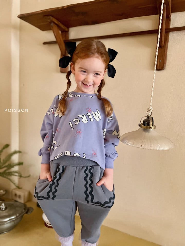 Poisson - Korean Children Fashion - #childofig - 23 Merci Sweatshirt - 5