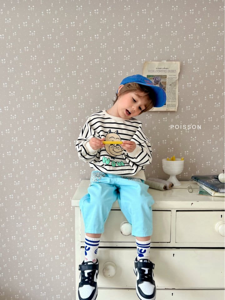 Poisson - Korean Children Fashion - #childrensboutique - Wow Stripes Tee - 6