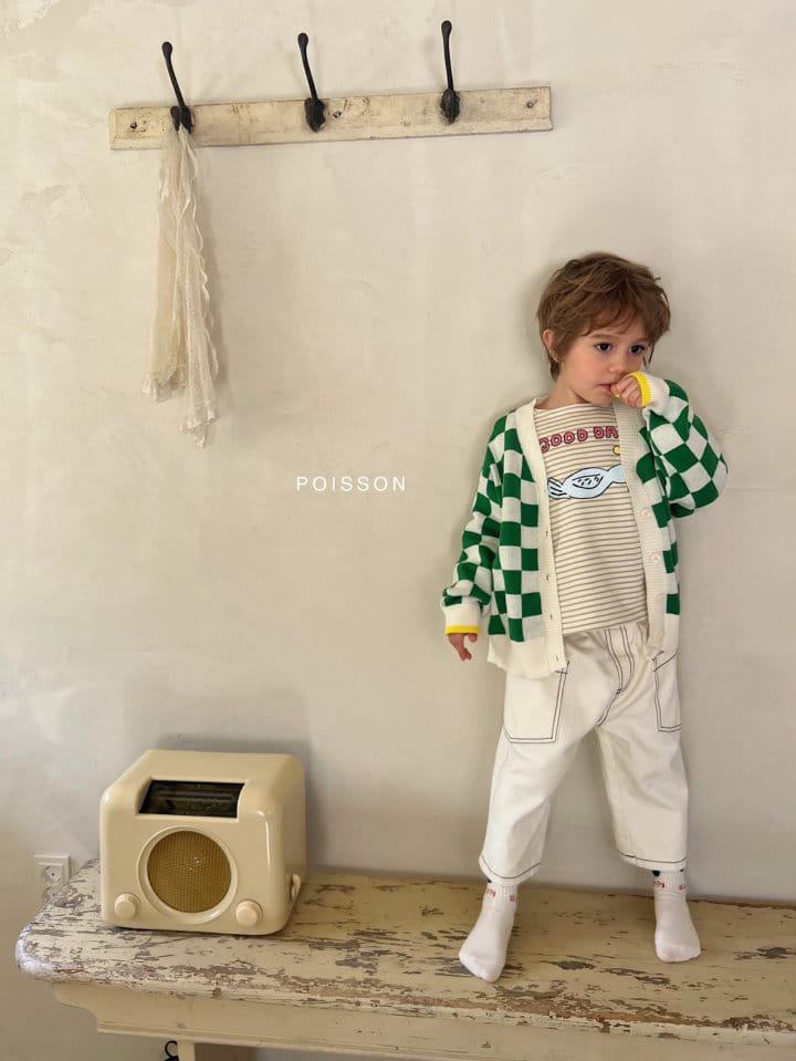 Poisson - Korean Children Fashion - #discoveringself - Check Knit Cardigan - 11