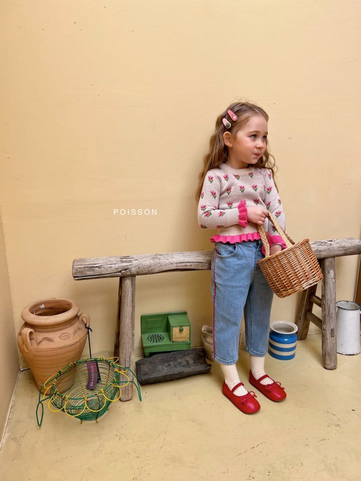 Poisson - Korean Children Fashion - #littlefashionista - Tulip Knit Tee - 2
