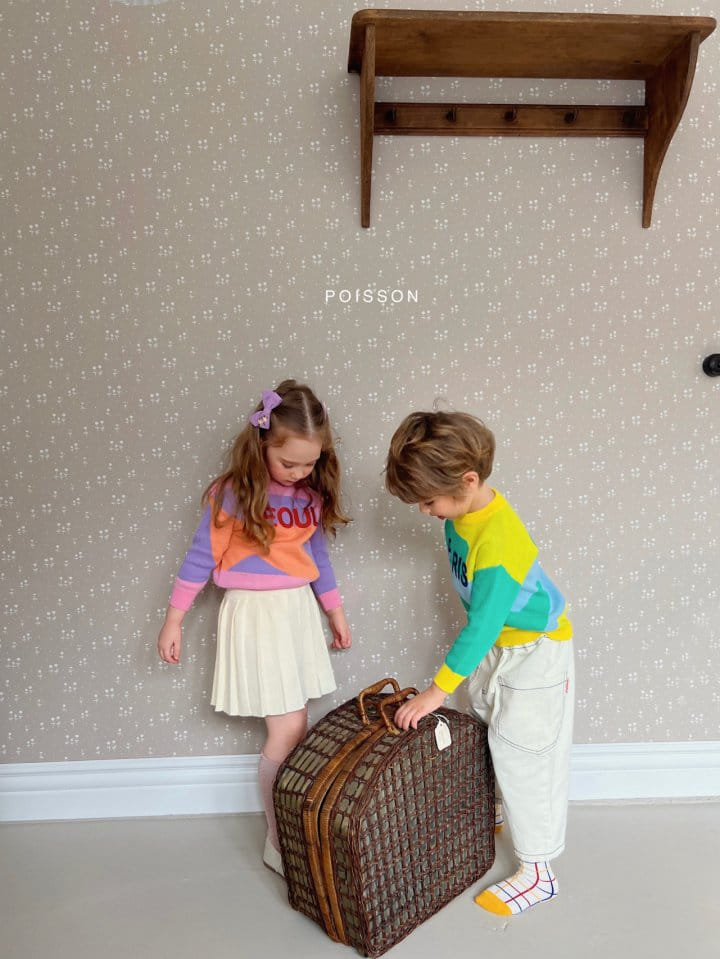 Poisson - Korean Children Fashion - #littlefashionista - Fleffy Knit Skirt - 4