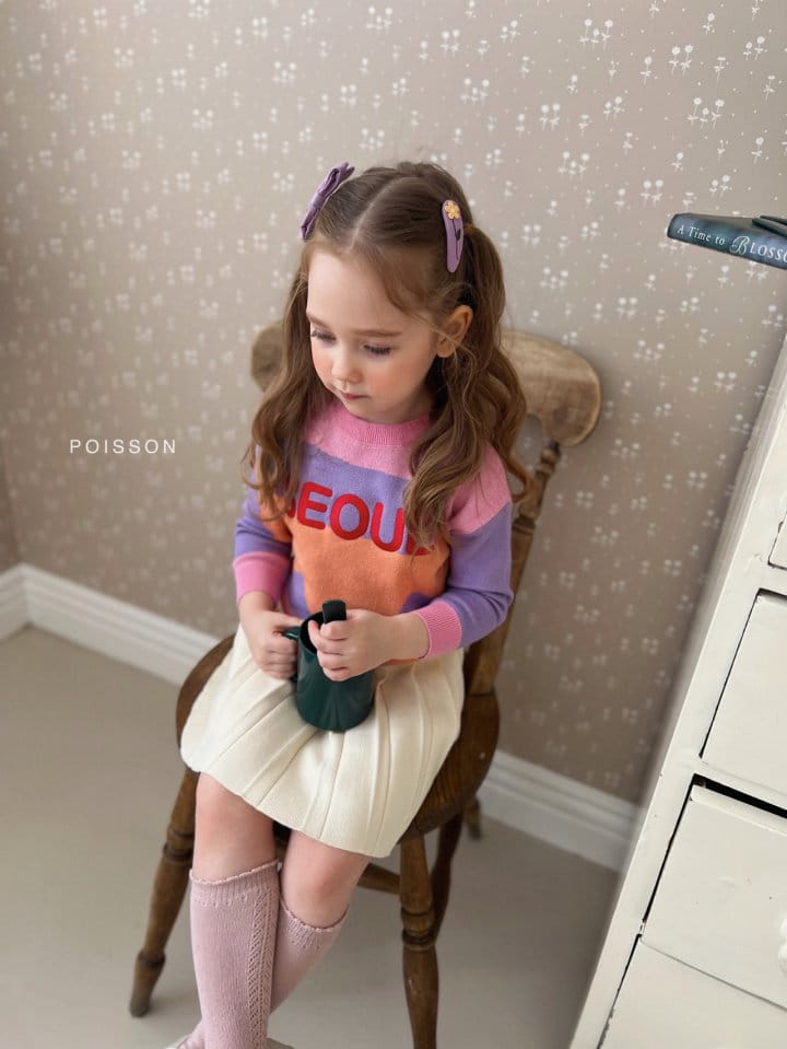 Poisson - Korean Children Fashion - #prettylittlegirls - Fleffy Knit Skirt - 6