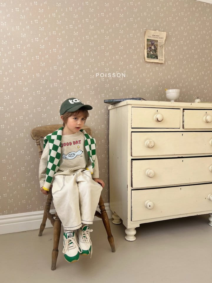 Poisson - Korean Children Fashion - #minifashionista - Check Knit Cardigan - 4