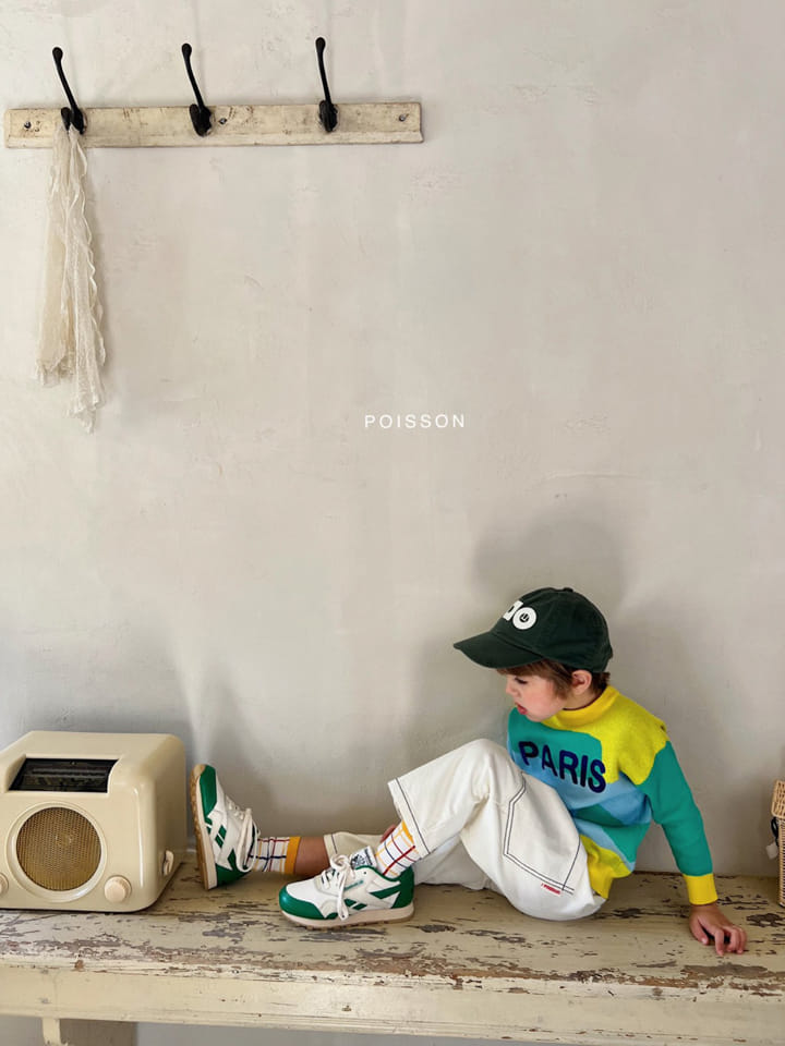 Poisson - Korean Children Fashion - #stylishchildhood - Mix Knit Tee - 10