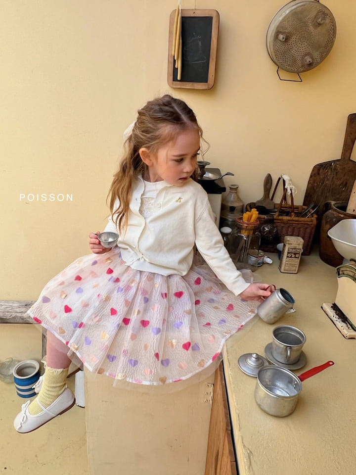 Poisson - Korean Children Fashion - #todddlerfashion - Heart Tutu Skirt - 9