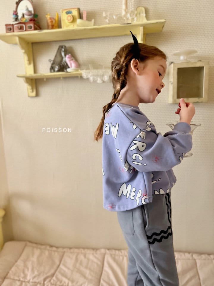 Poisson - Korean Children Fashion - #todddlerfashion - 23 Merci Sweatshirt - 2