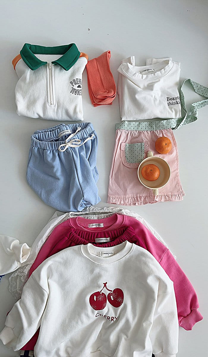 Popochichi - Korean Children Fashion - #childofig - Cherry Sweatshirt - 5