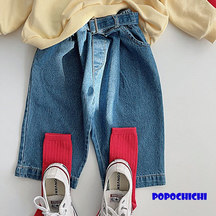 Popochichi - Korean Children Fashion - #childofig - Belt Jeans