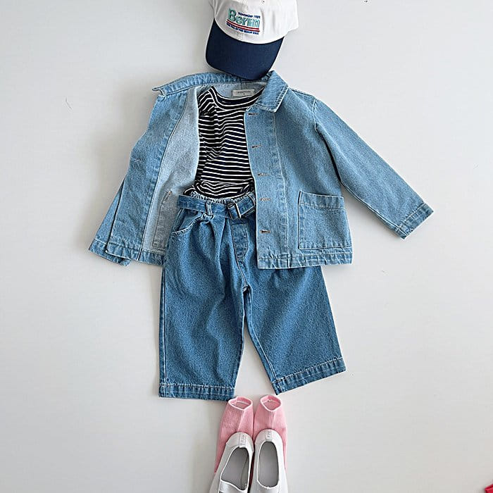 Popochichi - Korean Children Fashion - #fashionkids - Belt Jeans - 6