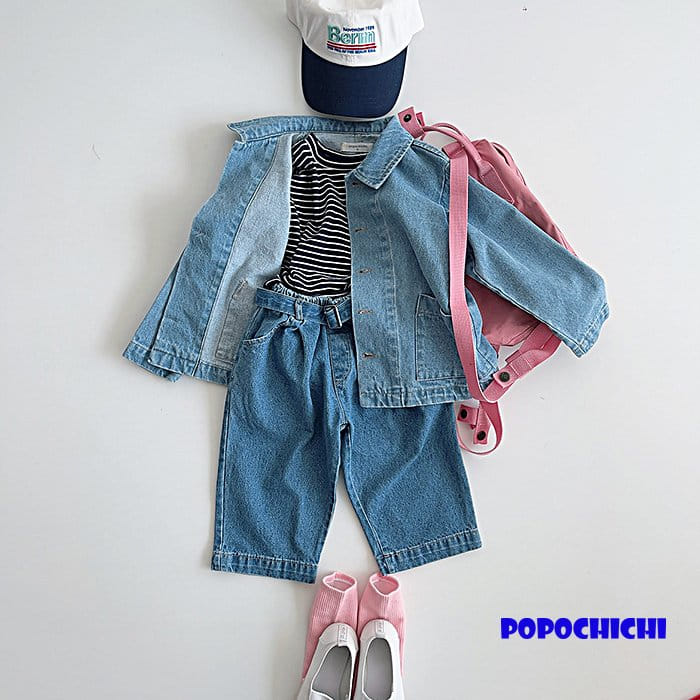 Popochichi - Korean Children Fashion - #fashionkids - Denim Jacket