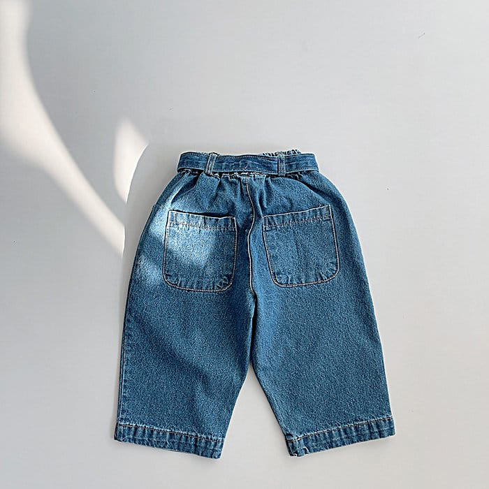 Popochichi - Korean Children Fashion - #kidsshorts - Belt Jeans - 7