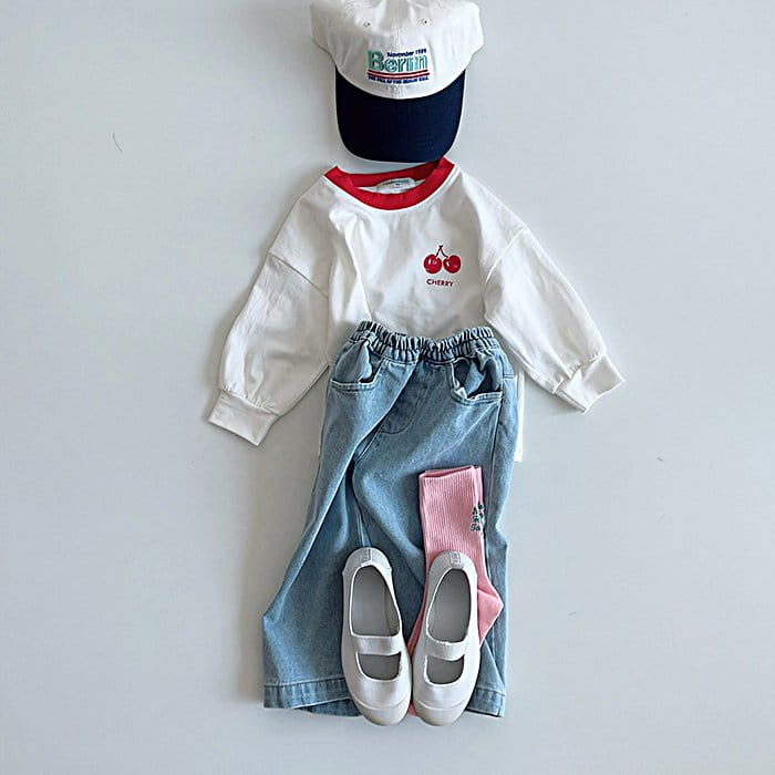Popochichi - Korean Children Fashion - #littlefashionista - Pochi Roll-up Jeans - 2